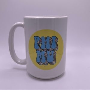 Phi Mu Sorority Fraternity Retro Vintage Style Mug